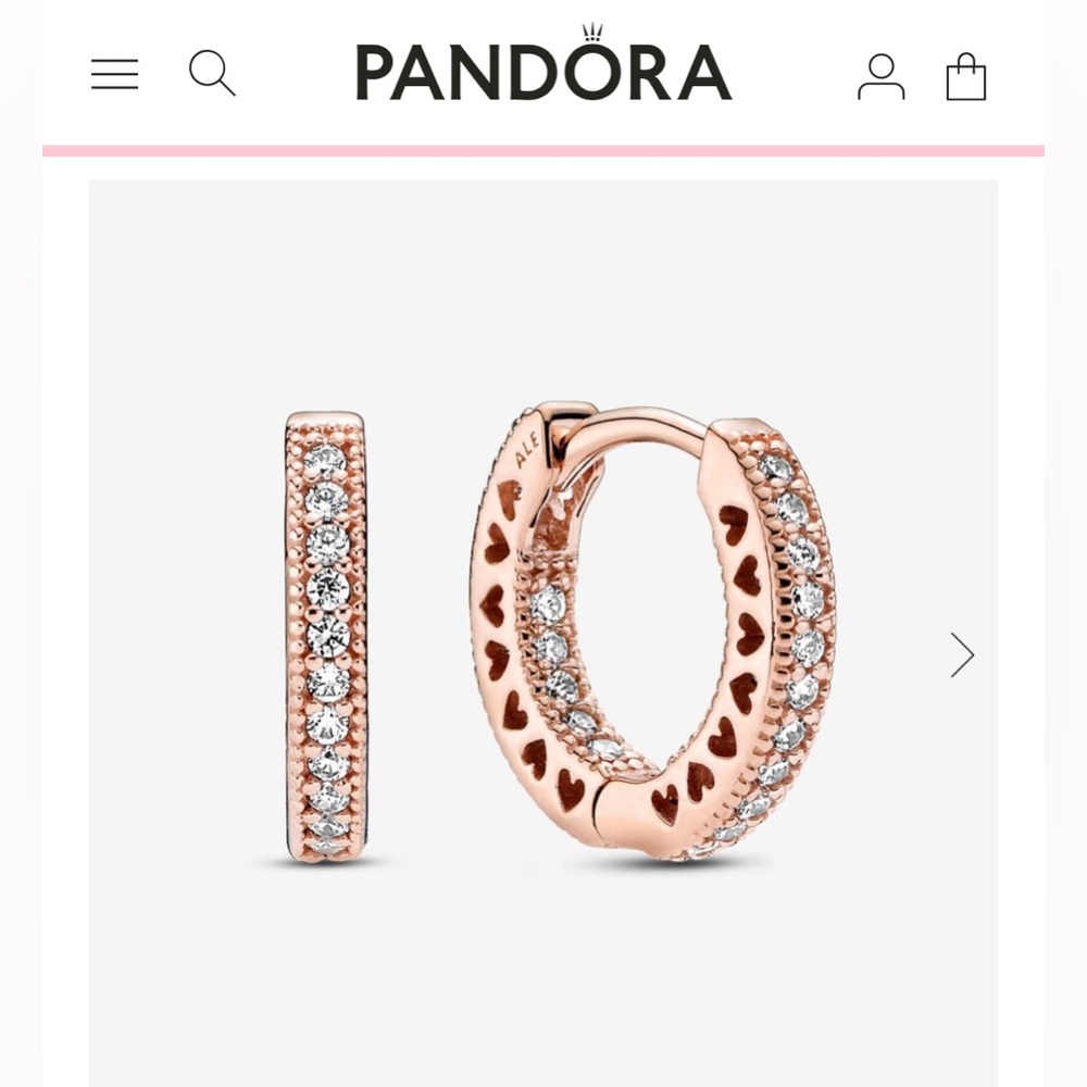 Pandora Hearts of Pandora Hoop Earrings